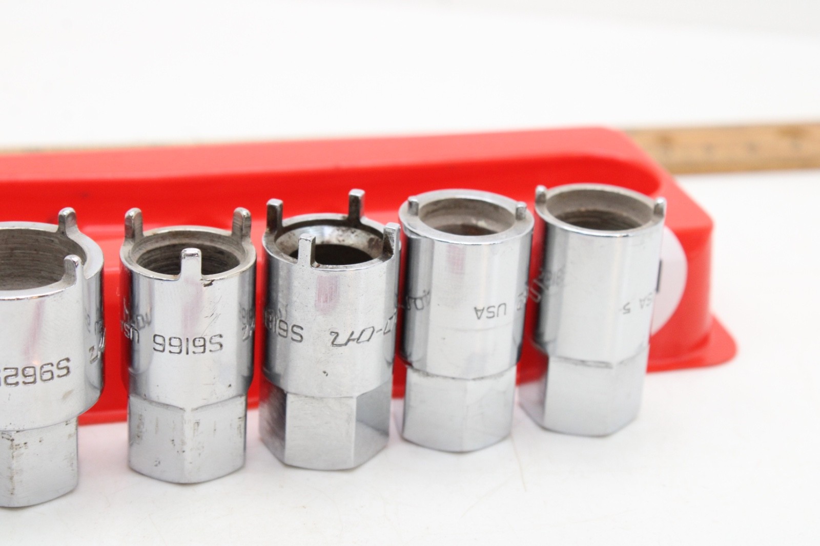 Snap on RARE 2006ANT 6-Piece Chrome Vehicle Antenna Nut Socket Set USA