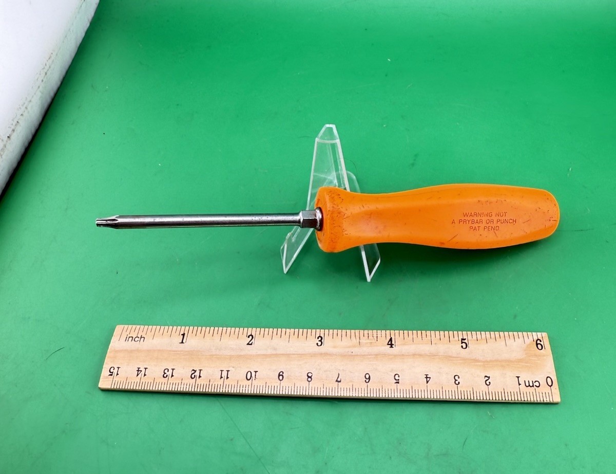 Snap On SDTX315 T15 Torx Driver Orange Screwdriver Handle Made In USA! SDTX315