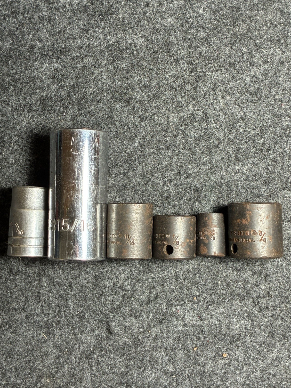 Vintage Proto Metal Case, With Snap On, Proto, and Mac Sockets, Made in USA