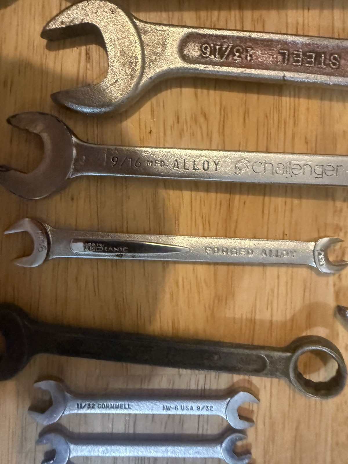 Lot Mixed USED wrenches- 20 total both metric and standard