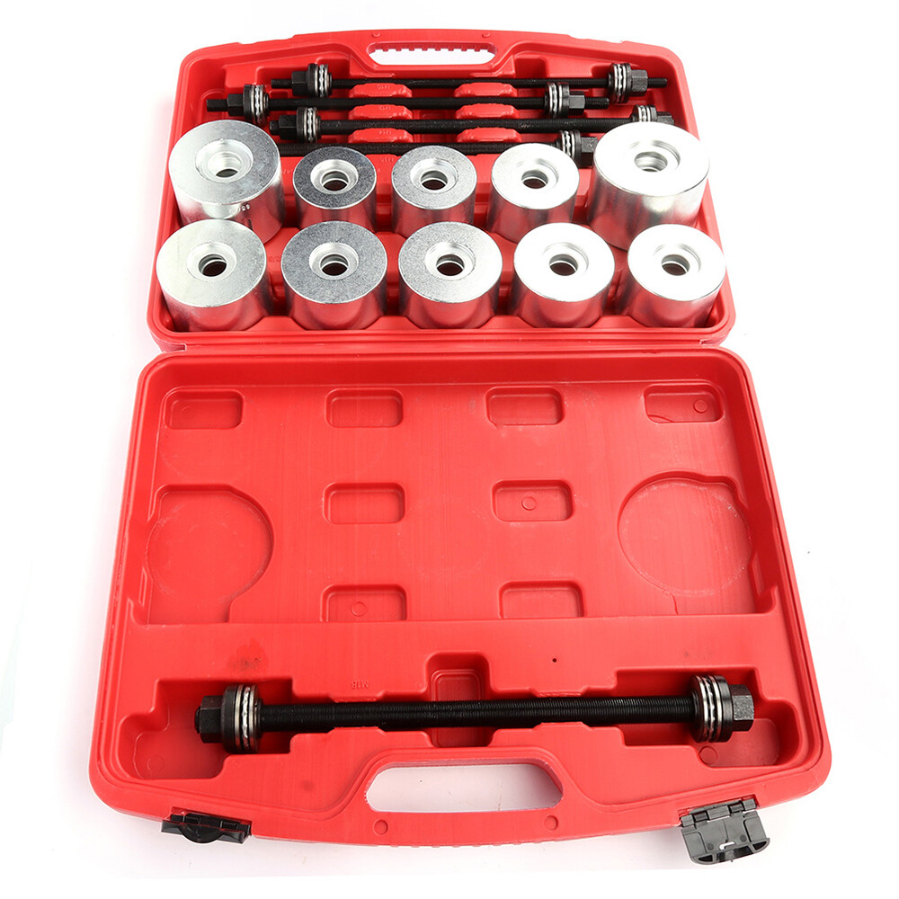 27PCS UNIVERSAL PRESS AND PULL SLEEVE KIT BUSH BEARING REMOVAL INSERTION TOOL