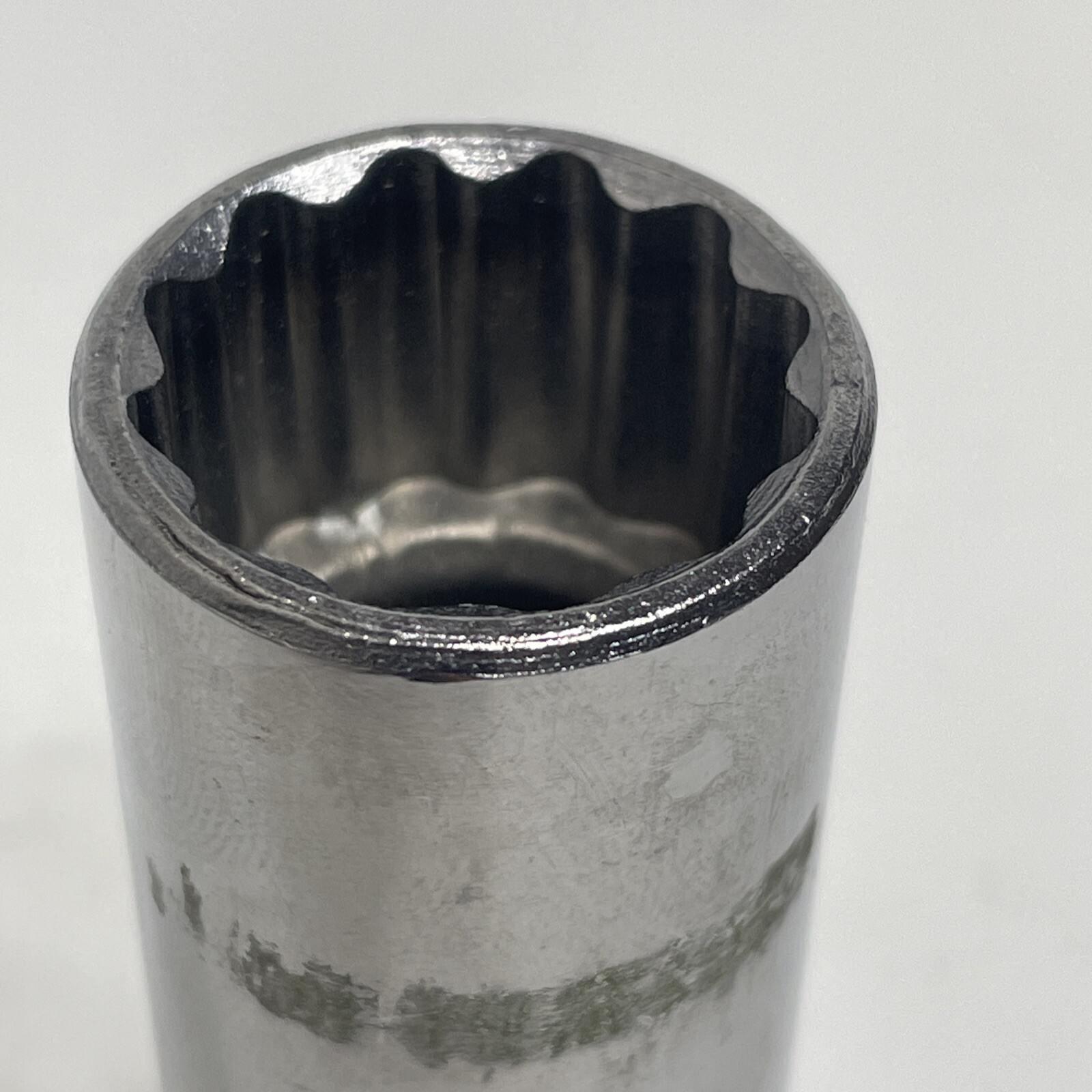 Lot of 2 Bonney Deep Socket 1/2″ drive 13/16” & 1” AL26 AL32 VTG Chrome USA