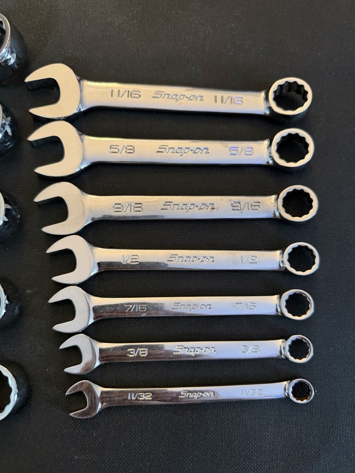 Snap On 12 Piece Stubby SAE Wrench Set 11/32 – 1 – OEX110B-OEX320B-OEX300B-OEXB