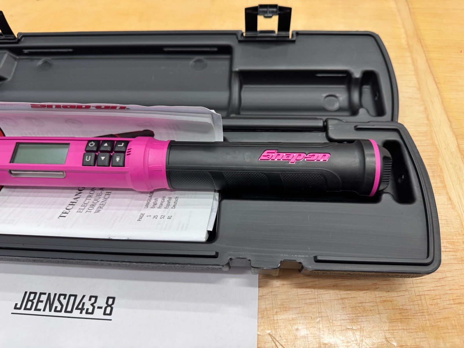 Snap-on Tools NEW PINK 3/8″ Drive 5-125ft lb Digital Torque Wrench ATECH2F125VEP