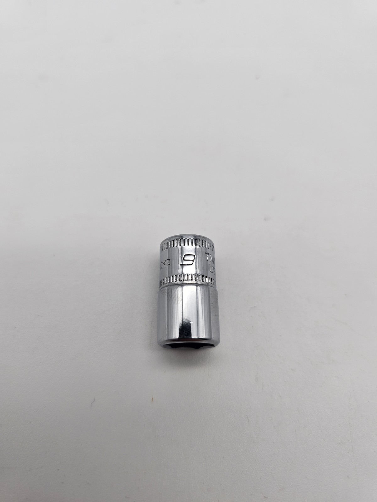 Snap-on Tools 1/4″ Dr. 9mm METRIC 6pt Shallow Chrome Socket TMM9 USA