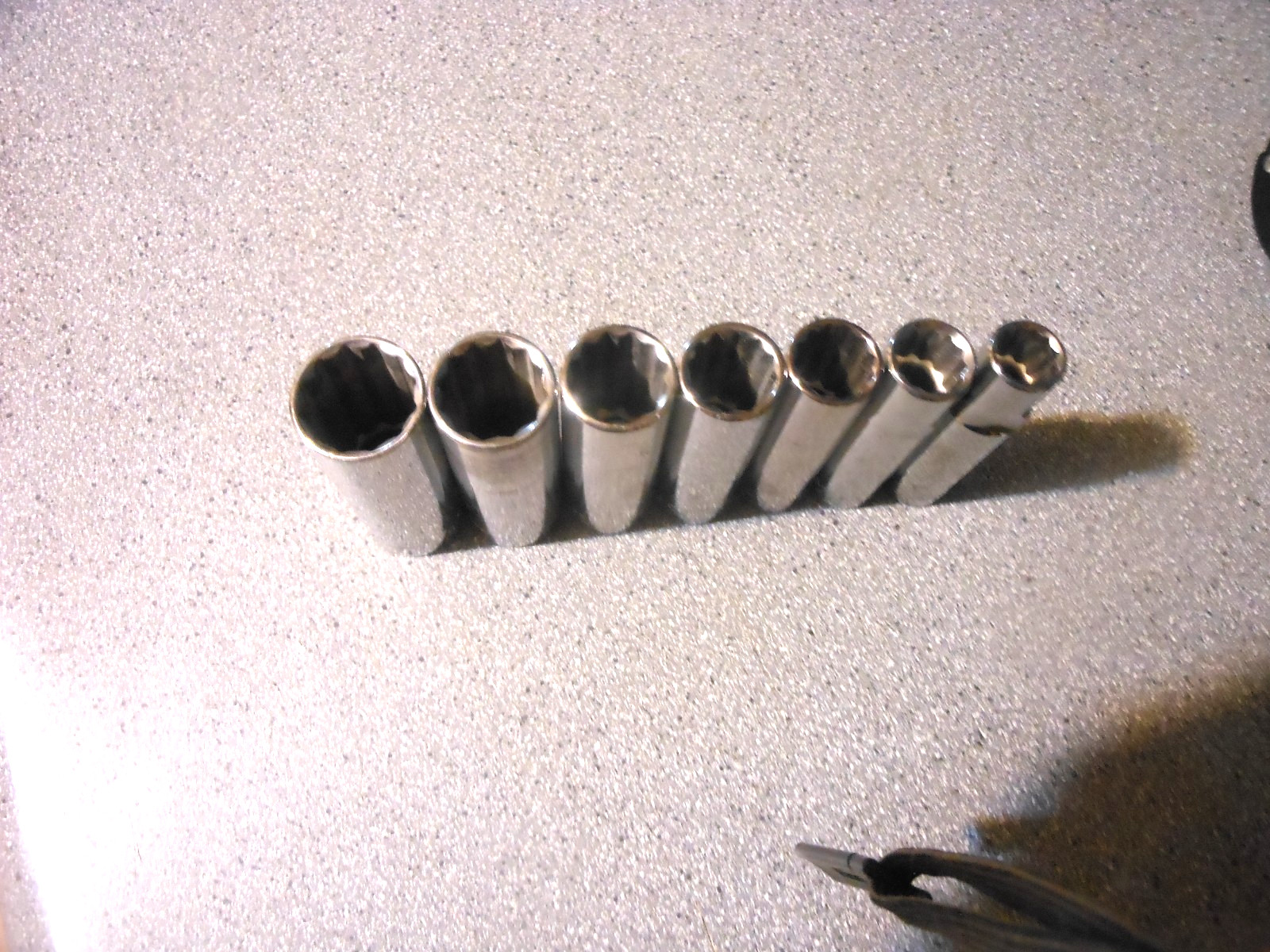 Craftsman 1/2” Drive 7 Pc Standard 3-1/4″Tall Socket Set 1/2 to 7/8 Cho