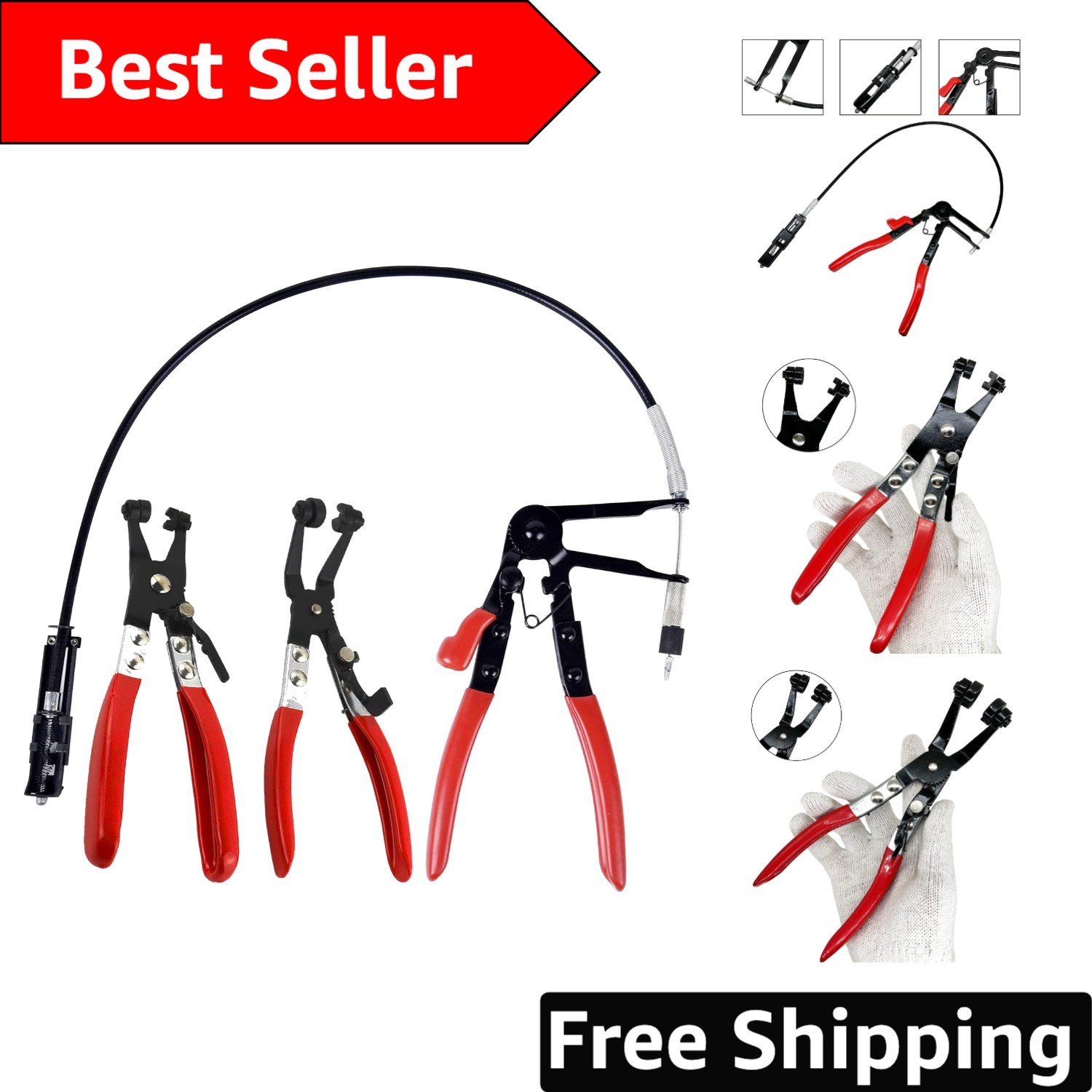 Professional 3-Piece Hose Clamp Pliers Set – Unlocks Automotive Repair Potential