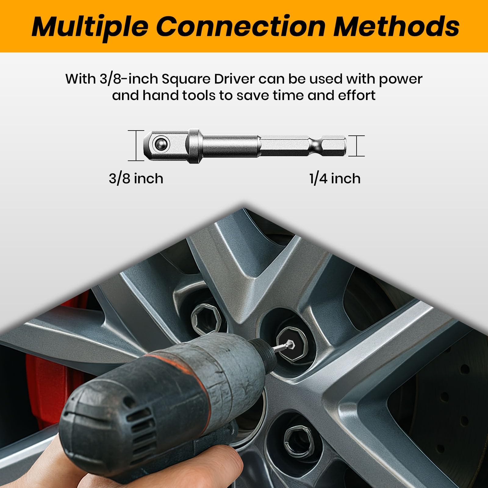 Impact Bolt & Nut Remover Set,14 Pieces Extractor Tool Set, 3/8″ Drive…