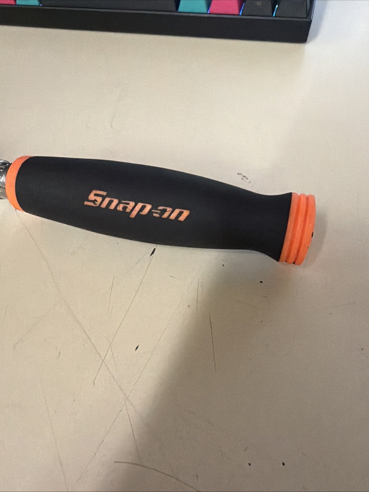 Snap On Tools FHF80A 3/8″ Orange Soft Grip Flex Head Ratchet