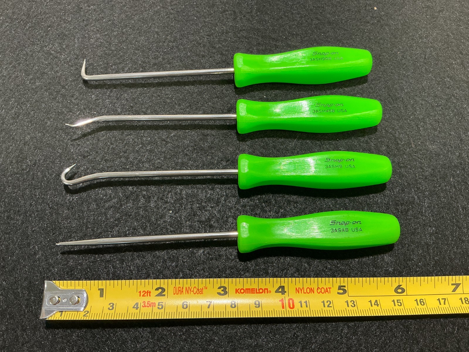 Snap-on Pick Set ASA204BG GREEN HARD HANDLES Zombie