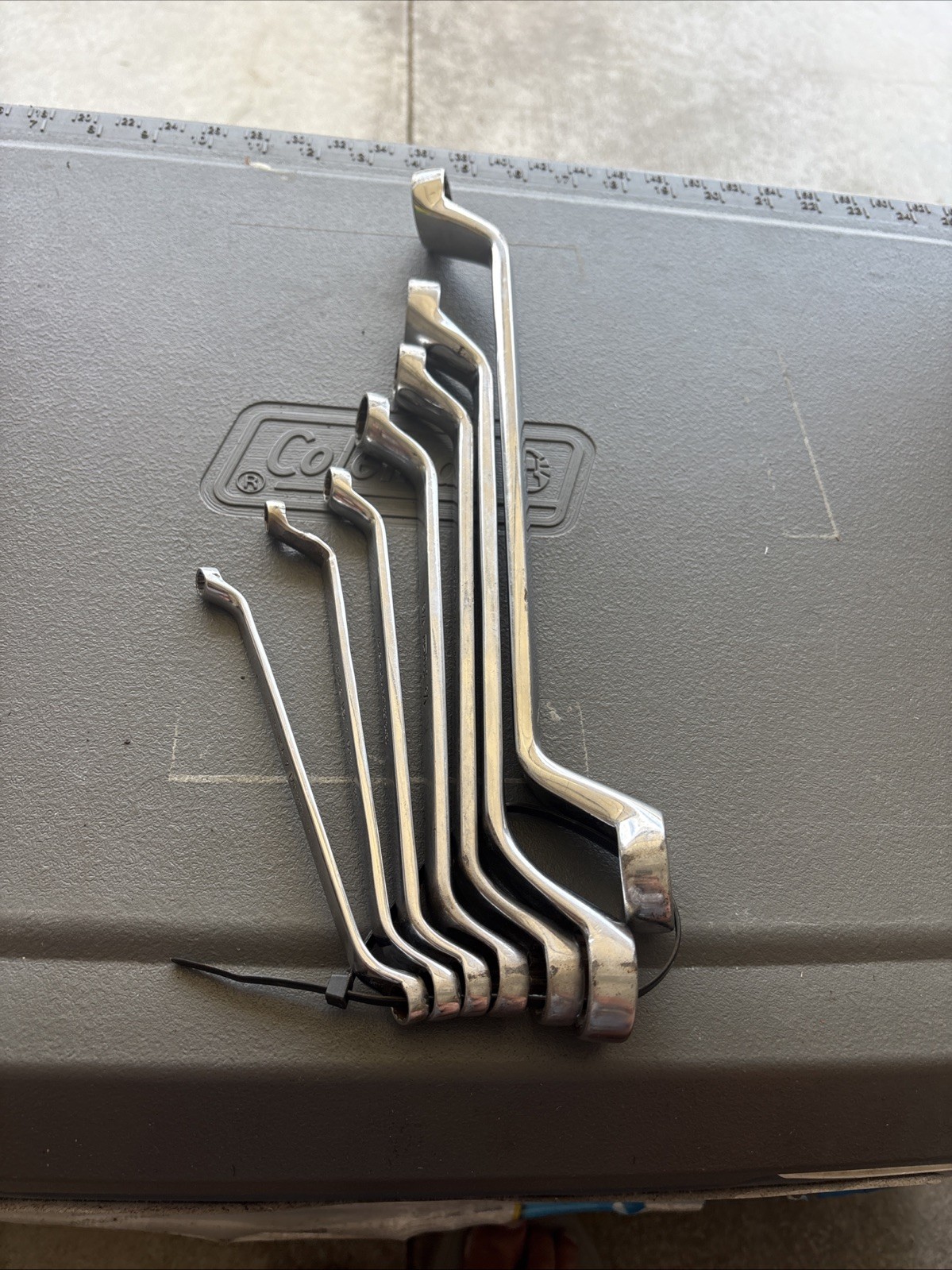 Snap-On XO Series 60° Offset Box End Wrench 7pc Set 1/4 – 15/16” Vintage