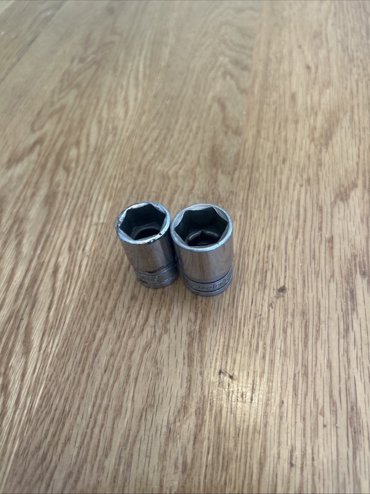 SNAP ON TOOLS – Lot Of 2 Shallow Sockets , 1/2” Drive, 6pt (11/16″ & 3/4”)