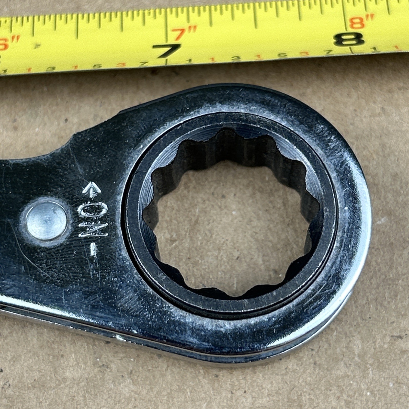 Craftsman 5/8» x 3/4» SAE Ratcheting Box End Wrench Chrome 42164 USA