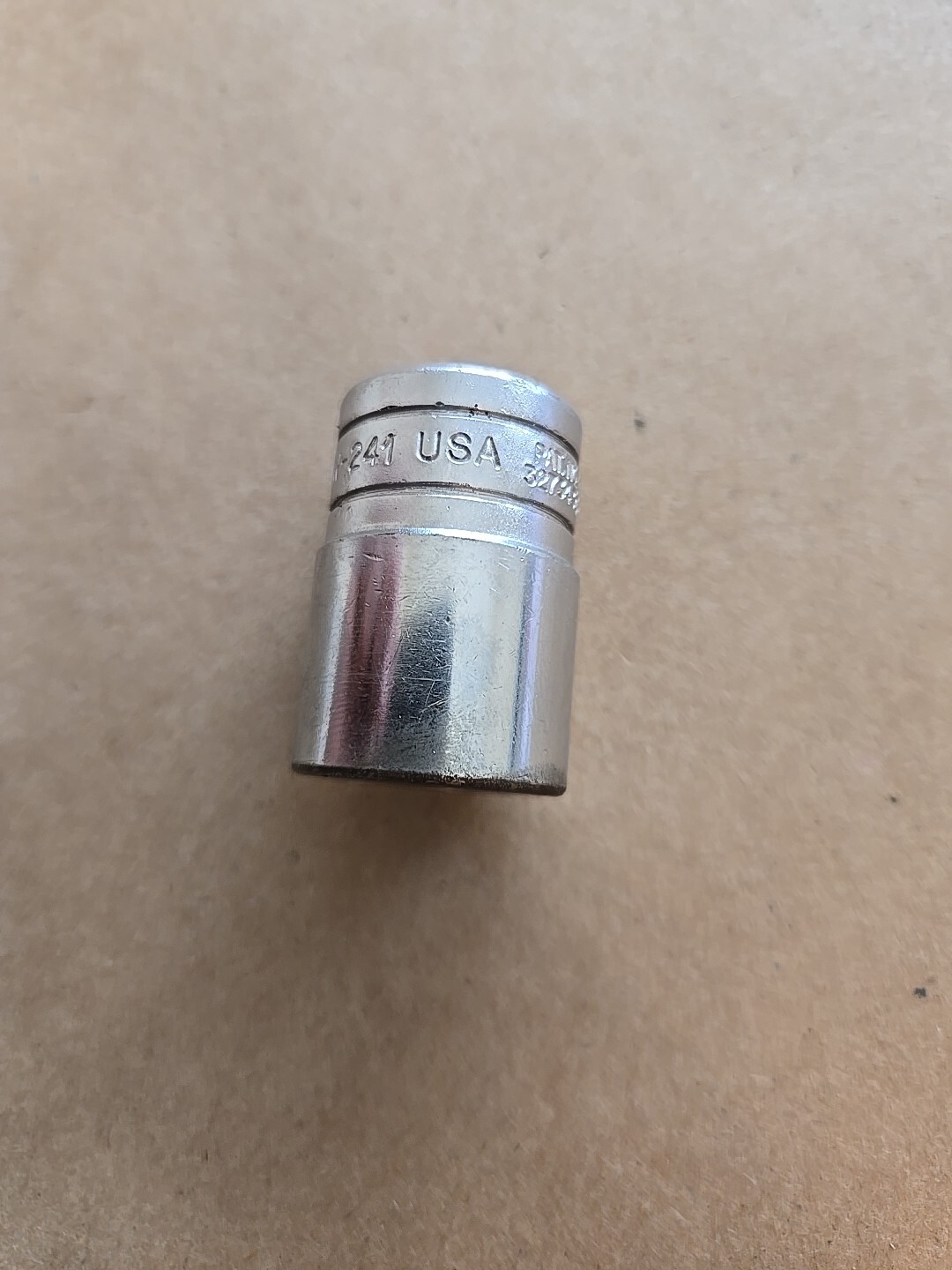 Snap On 1/2″ Drive 3/4″ 6PT Shallow Chrome Socket Worn TW-241