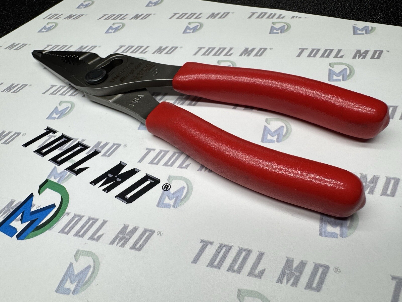 Snap-on Tools USA NEW RED 7″ Talon Grip Long Nose Slip Joint Pliers LN46ACF
