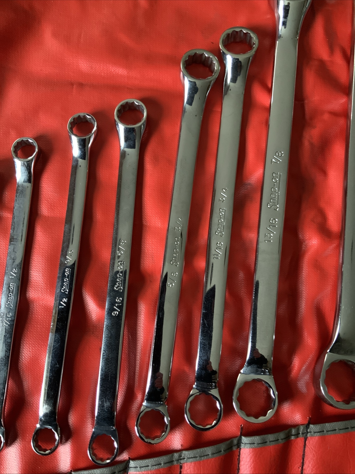 Snap On 10 Degree Double Offset Box End Wrench Set, 3/8 Up To 1 5/16