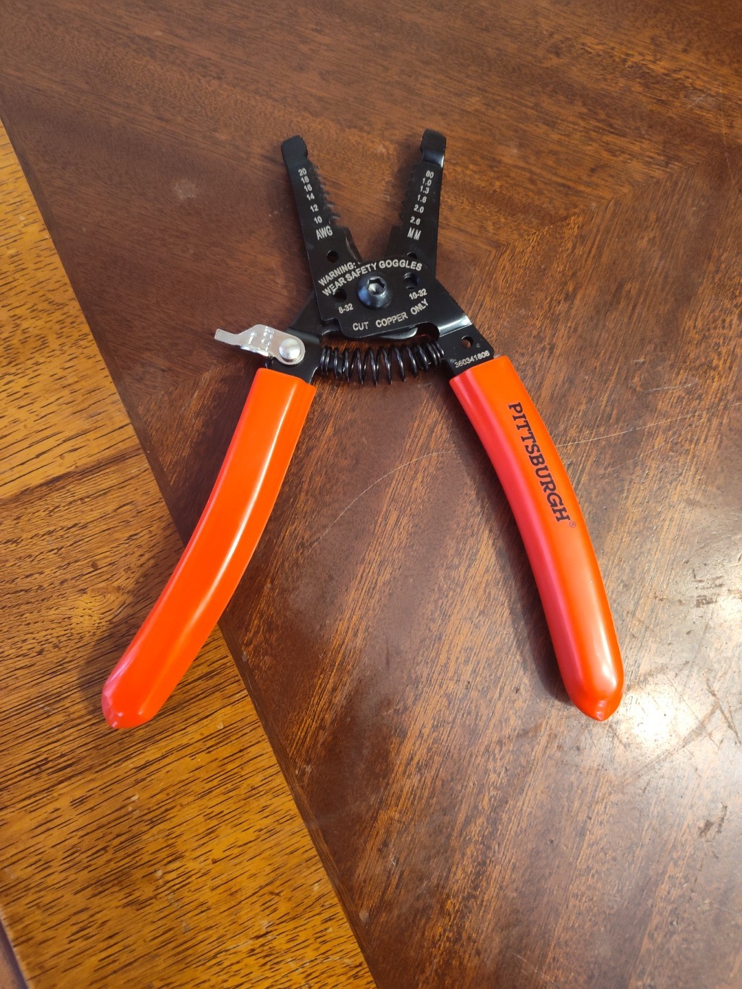 Pittsburg Tools 6″ Self-Opening Wire Strippers / Cutters 10-20 AWG USA Made