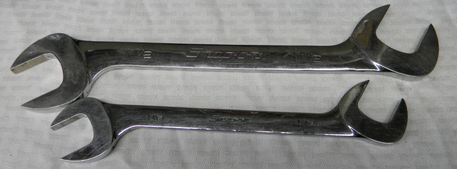 SNAP-ON 2PC SAE FOUR-WAY ANGLE HEAD OPEN-END WRENCHES 1-1/8″,1-1/2″ #VS36A,VS48A