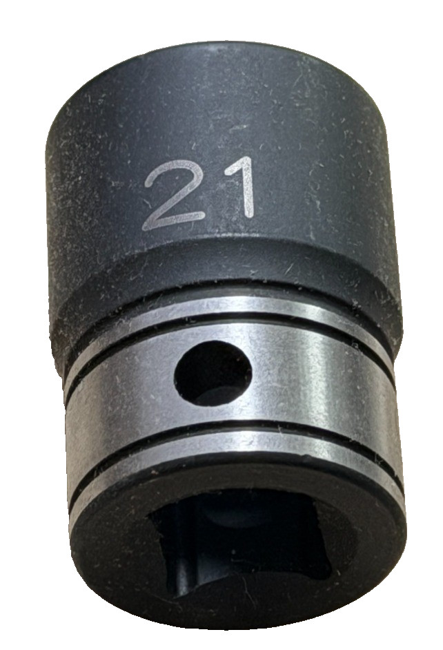 82021M 1/2″ Drive x 21mm Standard Length 6 Pt Duo-Socket Lifetime Warranty