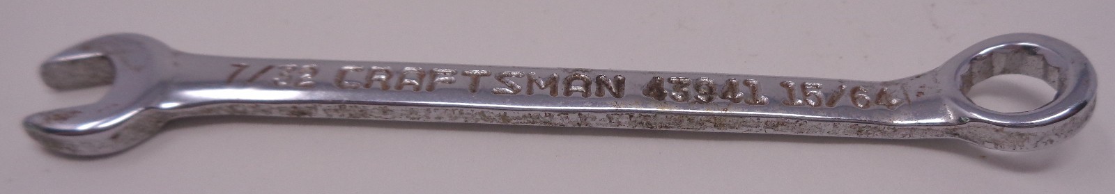 Craftsman 43941 SAE 7/32″ x 15/64″ combination ignition wrench – 12 point