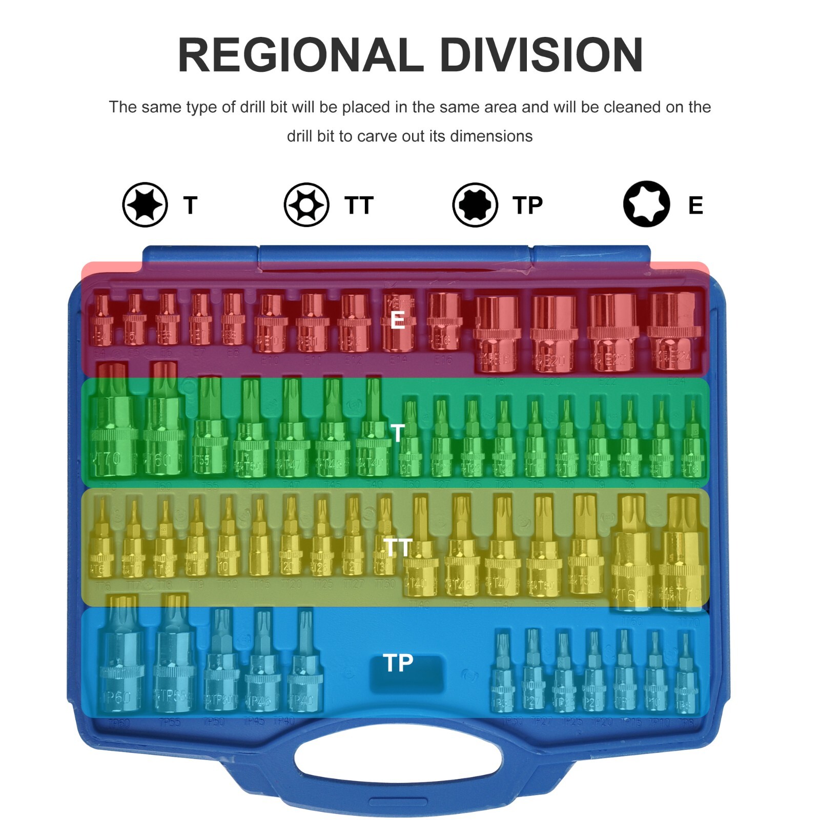 60PC Resistant Master Torx Bit / Tamper-proof Torx And External Torx Socket Set