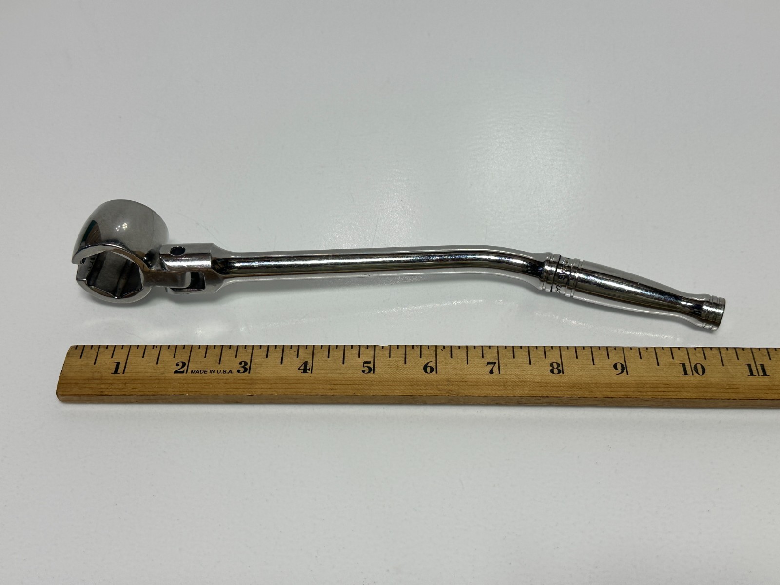 🇺🇸 Snap-on Tools USA Flex Head Oxygen Sensor Chrome Ratchet Wrench SWR1A 7/8″