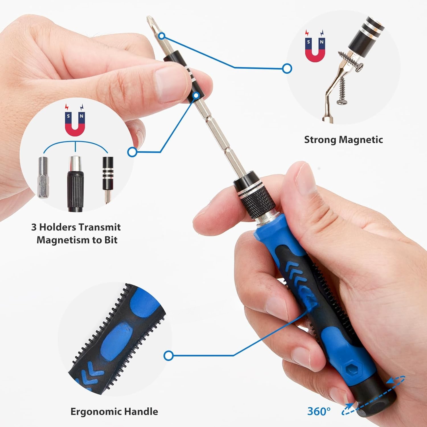 Electronic Precision Screwdriver Set 142 pcs (120 Bits Included) Repair Tool Kit