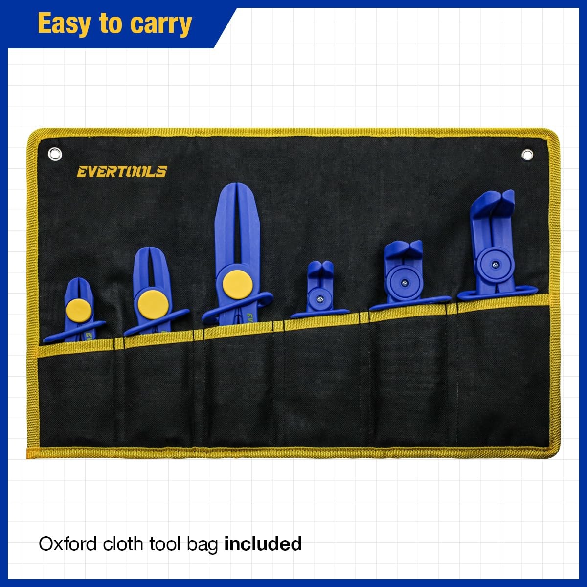 Juego Pinzas Mangueras 6pz Radiador Frenos Combustible Pinch Off Pliers Tool Kit