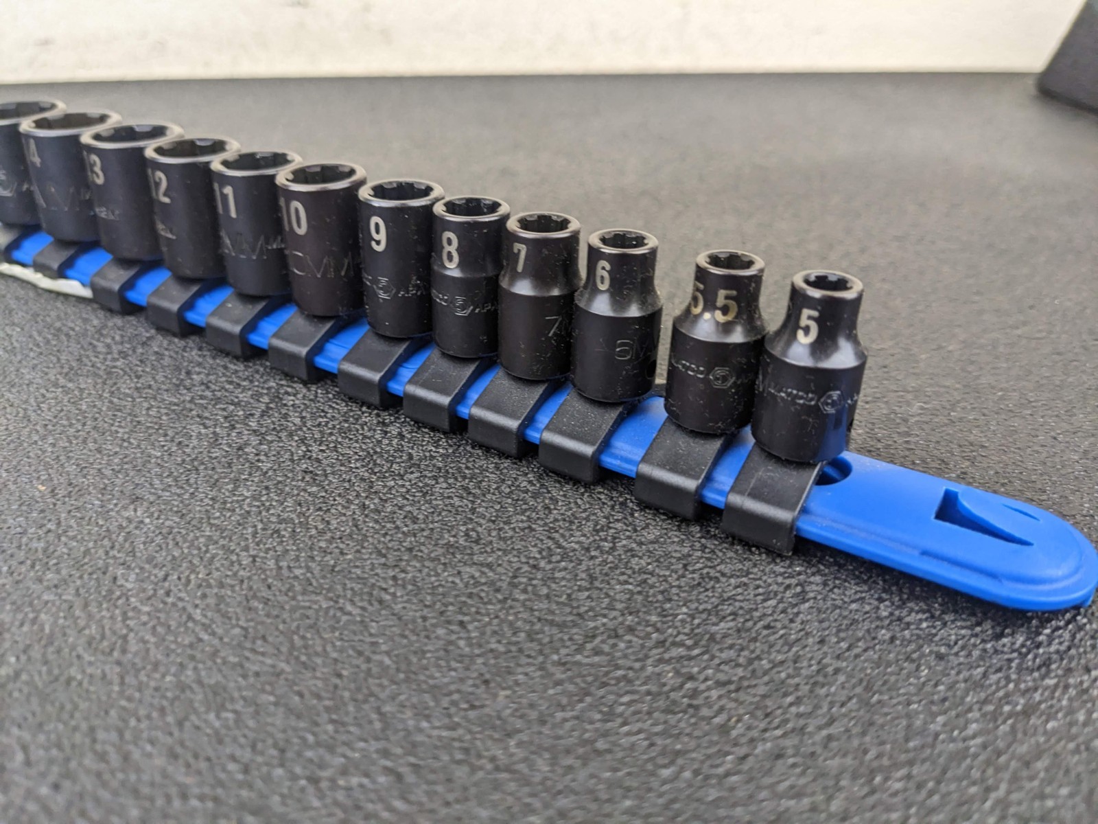 #bp108 Matco Tools NEW SAPMA12R 1/4″ Drive Pro Non Slip Impact Socket Set Metric