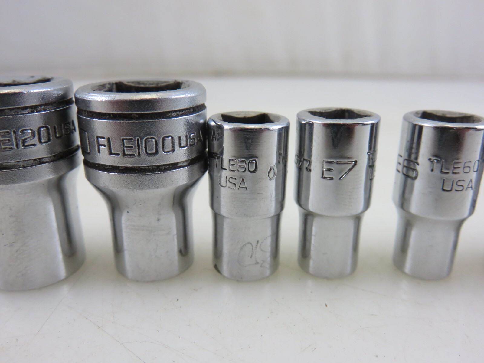 Snap-On 210AFLEY Inverted Torx Shallow Socket Set E4-E18 10pc Set 1/4″ & 3/8″ Dr