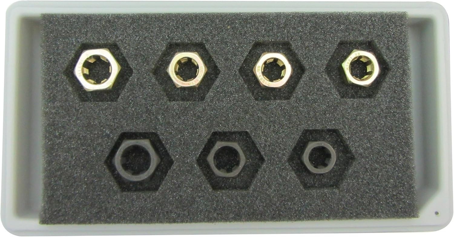 7-Piece Wheel Stud Thread Restorer Kit for Repairing Damaged Threads