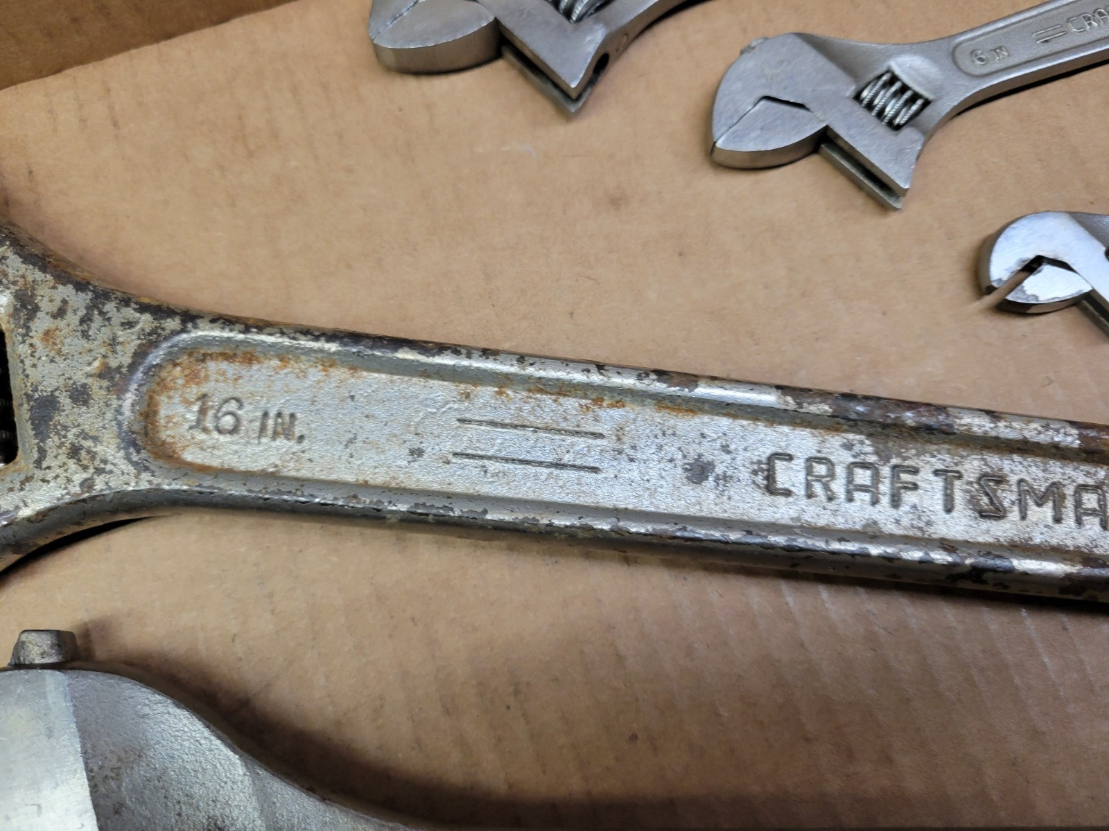 Craftsman 6-Piece Adjustable Wrench Set 4″+ 6″ + 8″ + 10″ + 12″ + 16″