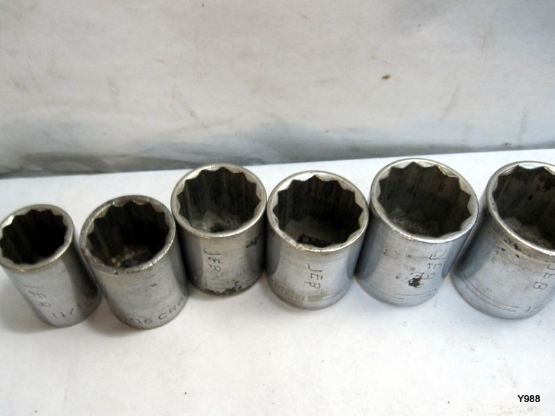 CRAFTSMAN set of 7 JEB sockets mix lot see description