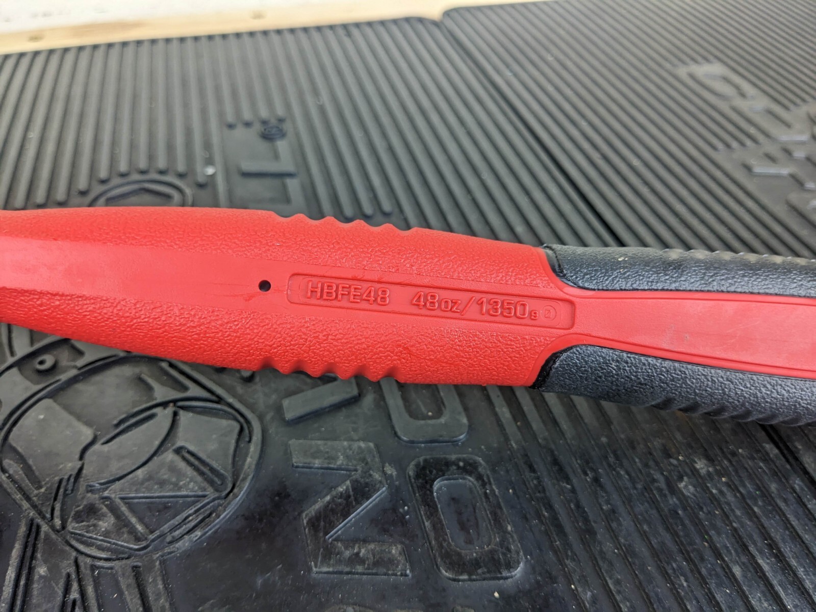 #ba202 NEW Snap-On HBFE48 Dead Blow 48-Ounce Soft Grip Hammer Red