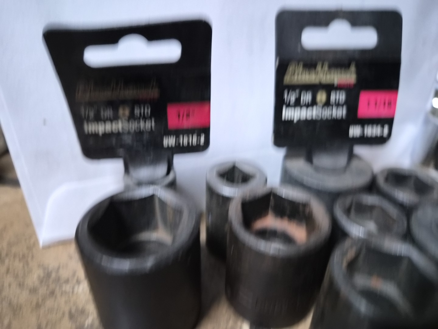 BLACKHAWK by Proto Black deep impact sockets Metric/sae Lot Of 9