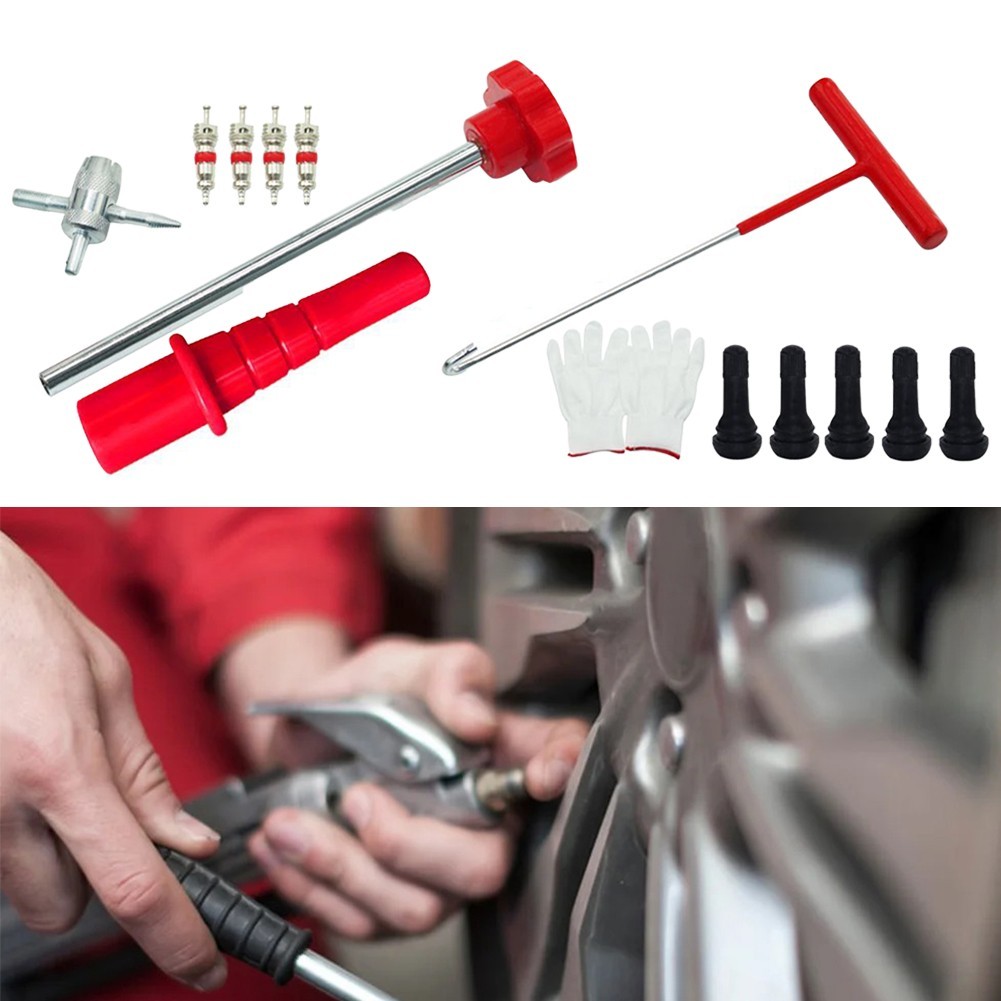 Complete 13PCS Tire Valve Stem Core Replacement Tool for Efficient Repairs