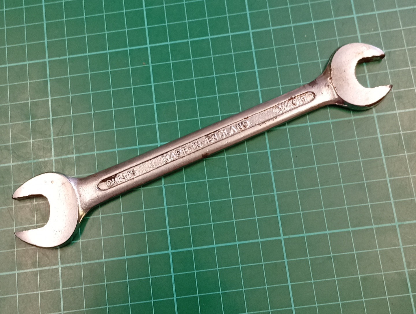 Vintage Bedford Vanadium OM1415, 14mm x 15mm Open Ended Spanner, Made In England