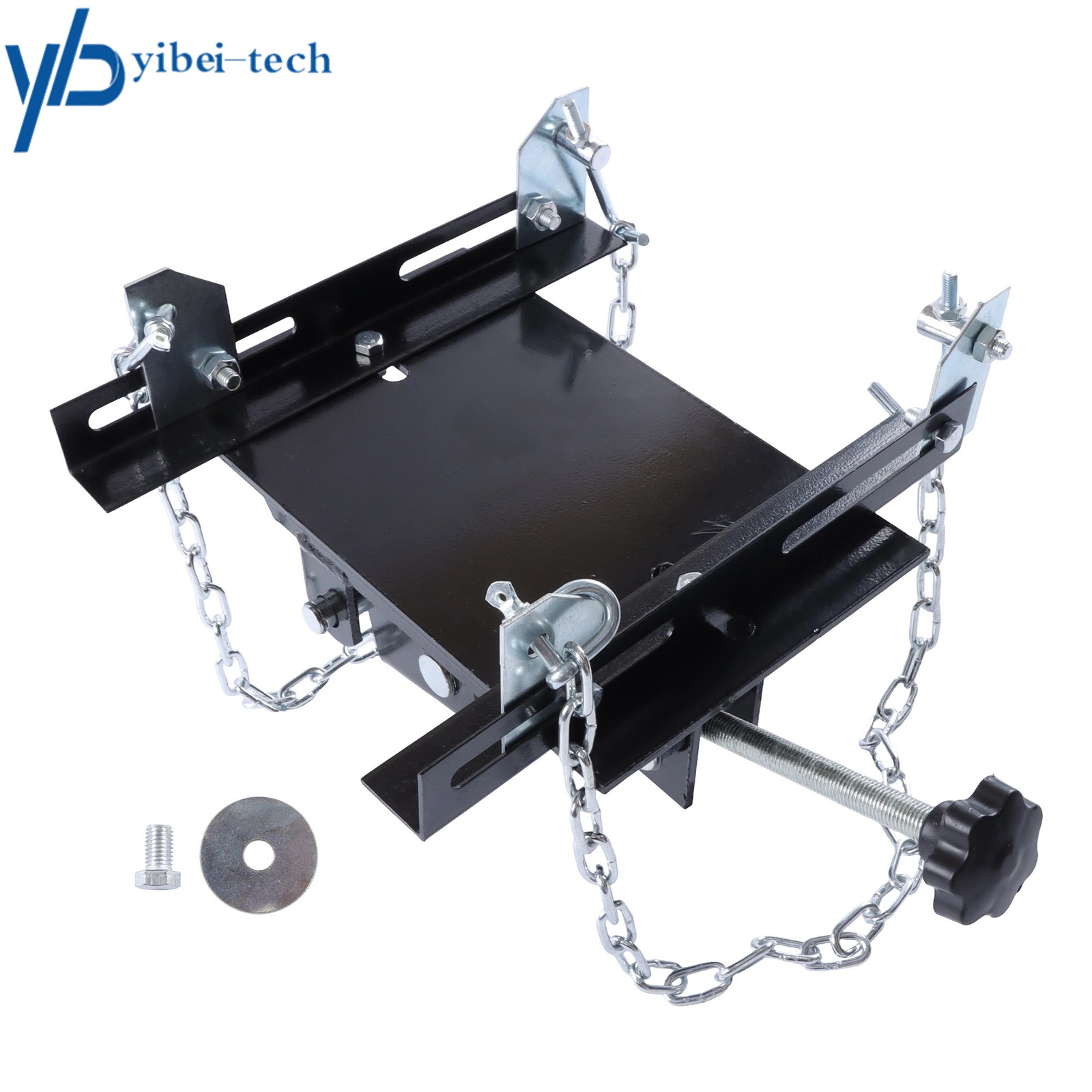 Transmission Floor Jack Adapter 1100lbs Capacity 1/2 Ton for Repair Tool Black