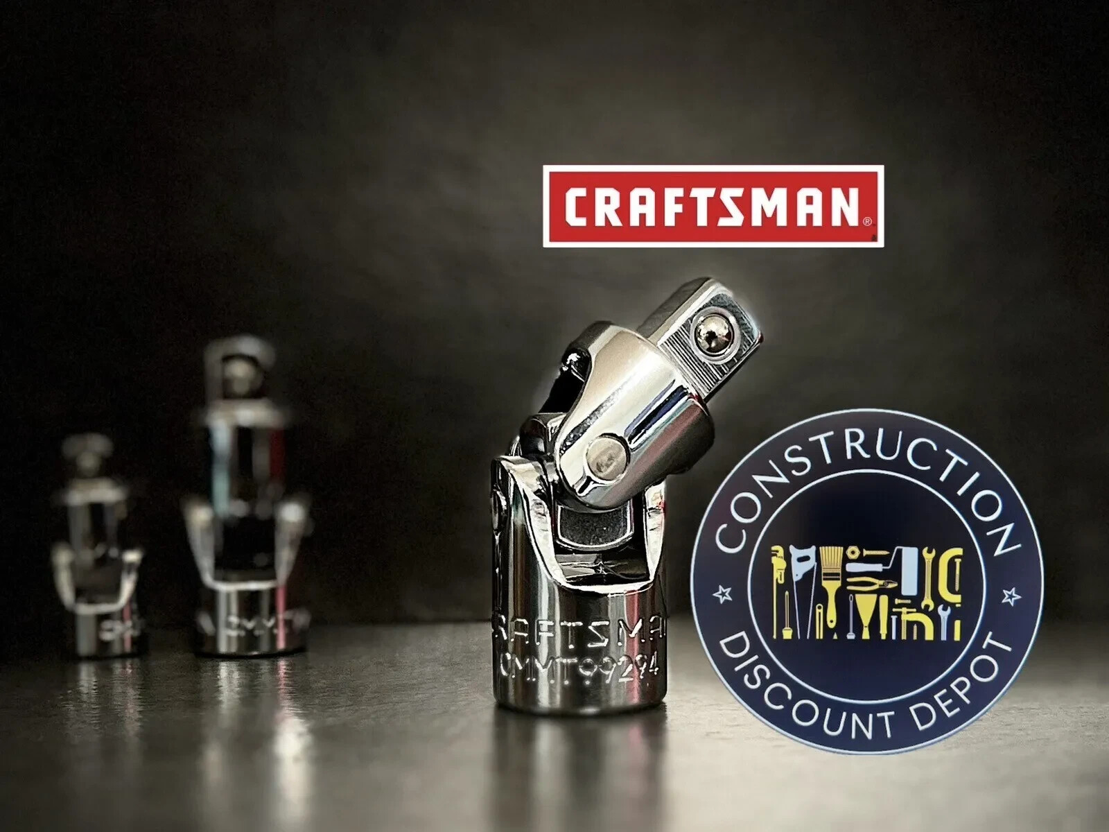 Craftsman 3 Piece Universal Joint Set 1/4-in 3/8-in 1/2-in CMMT99277