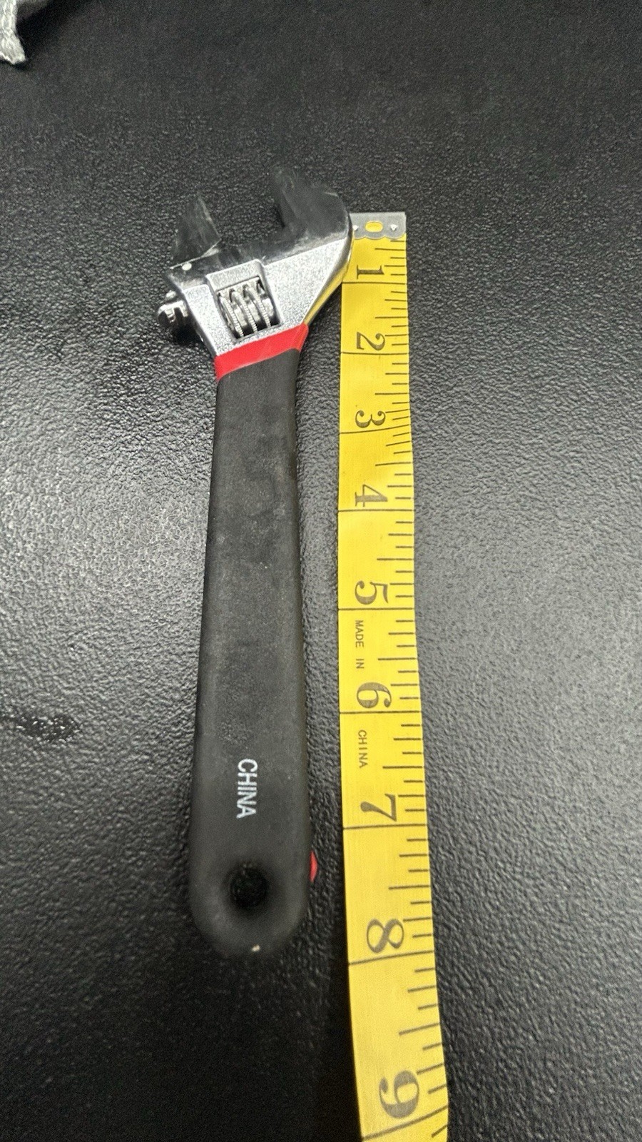 DURABUILT 8 Inch Adjustable Wrench Rubber Ripped Grip