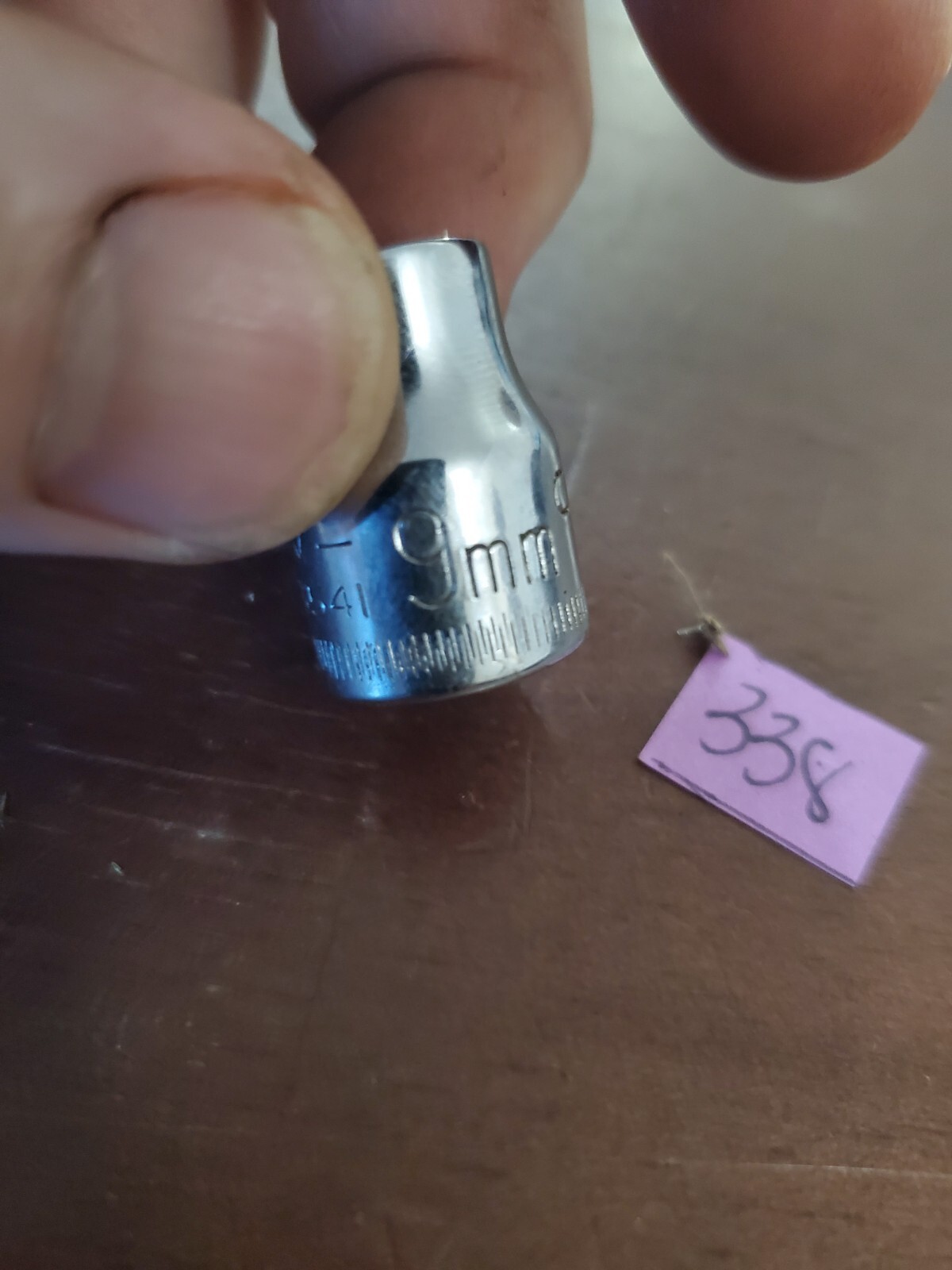 Craftsman USA 9mm 6 Point 3/8″ Drive Shallow Socket 43541 -V- Series Ratchet Too