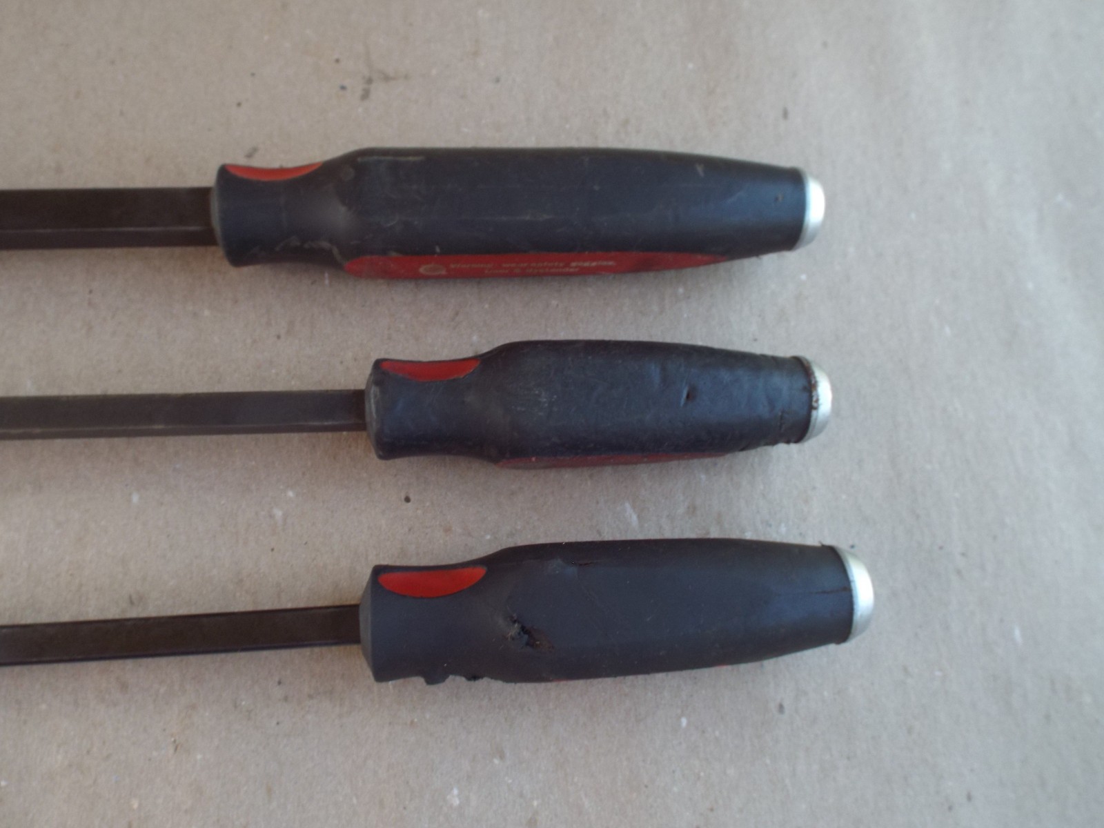 VTG 3 Heavy Duty Craftsman Professional USA Curved Pry Bar Lot (Please Read)