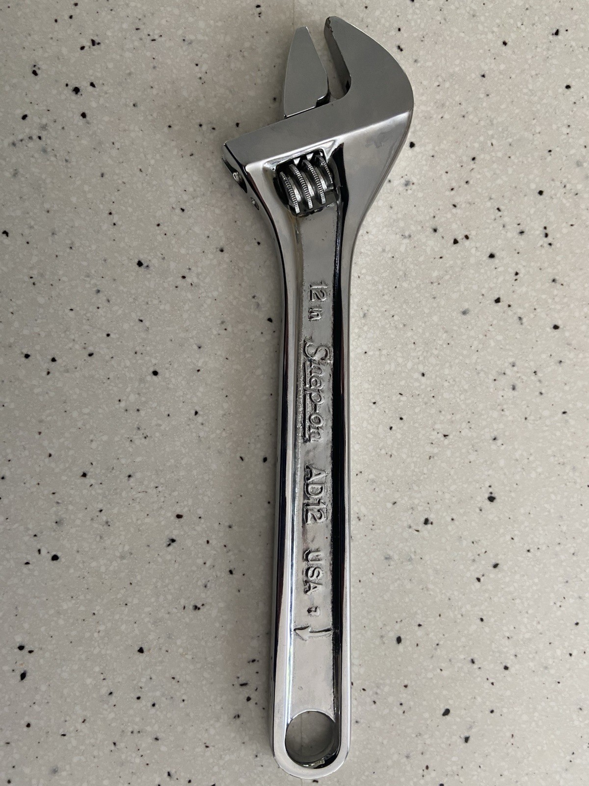Snap On AD12 Adjustable Wrench 12” Or 300 mm Chrome Made In USA