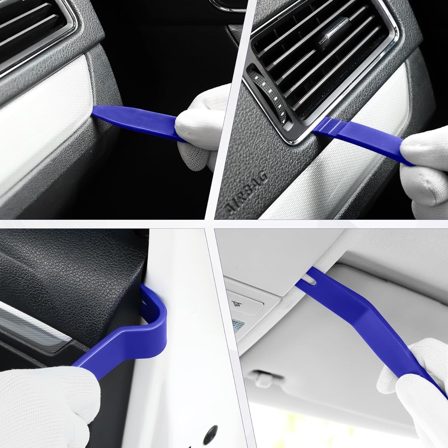 Complete Blue Trim Removal Tool Set – 5 pcs Nylon Pry Tools with Safety Edges
