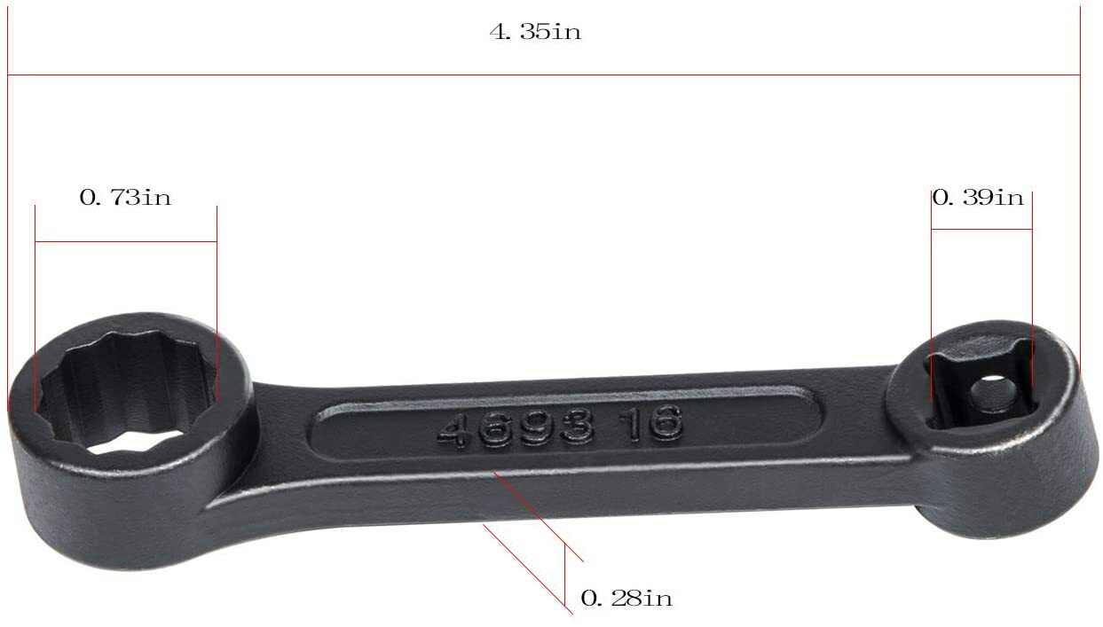 Offset 16mm Engine Mount Socket Wrench 4693 fits for Mercedes Benz
