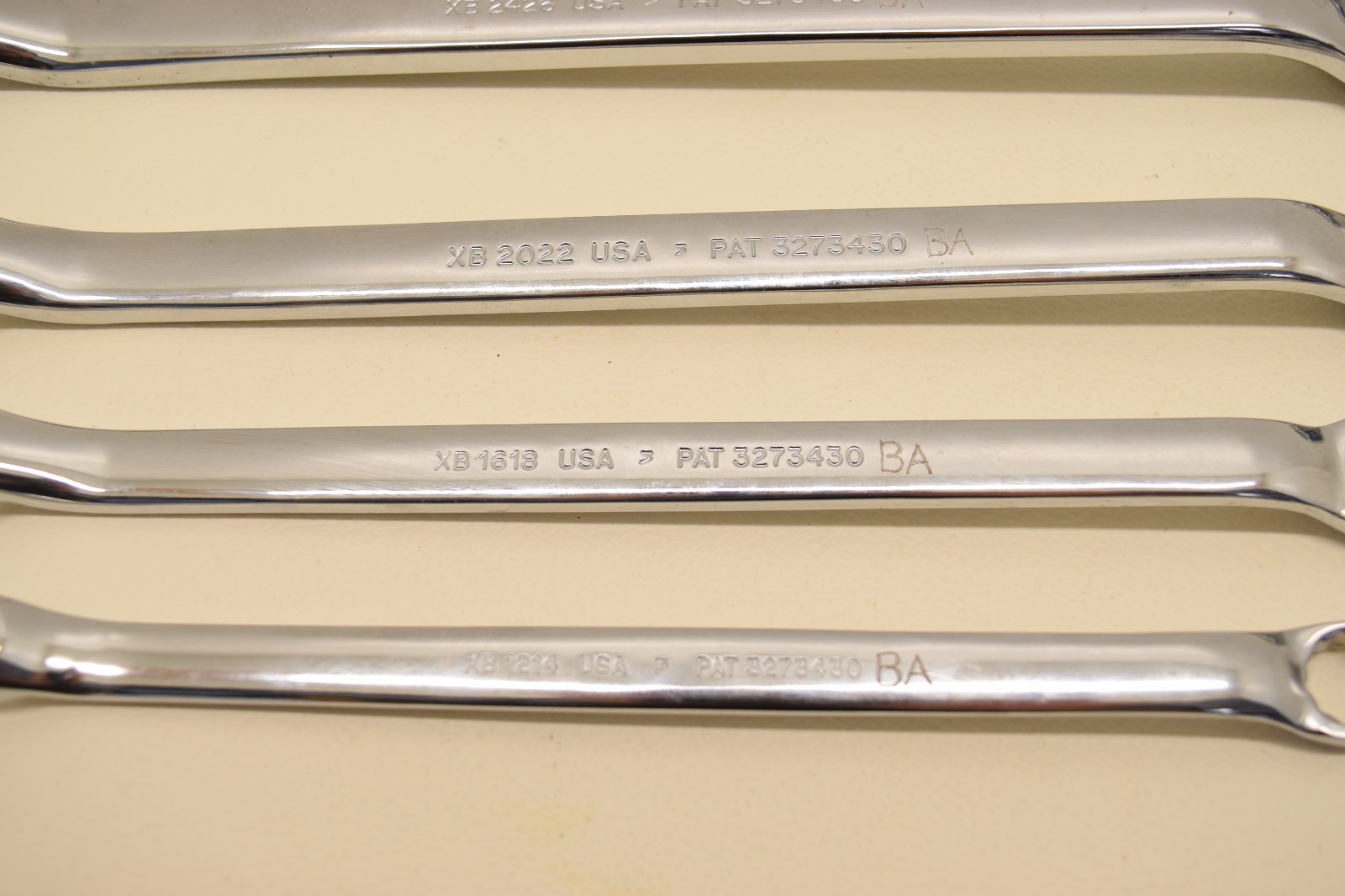 Snap On 5pc 12-Point SAE Box End Offset Wrench Set XB2830-XB1214 15/16″-3/8″