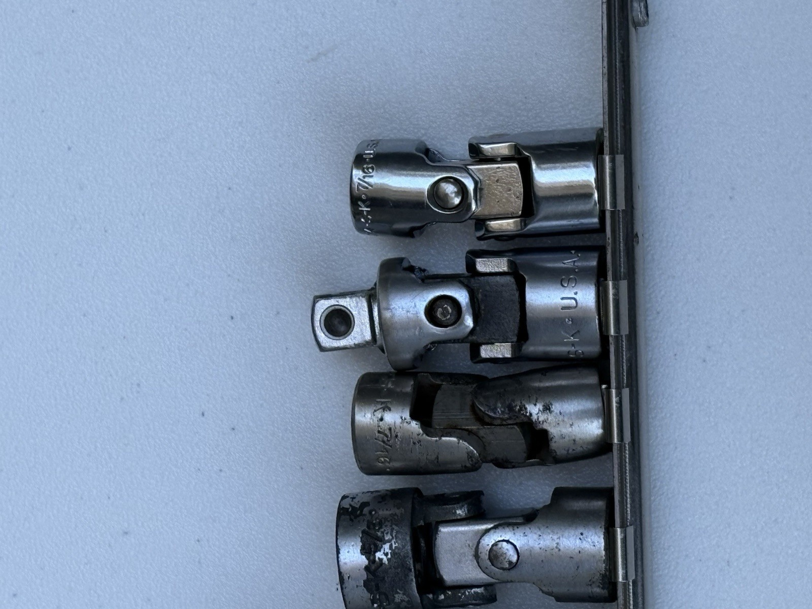 Lot of 7 SK Tools (S-K) Universal Joints, Swivels & Adapters – Made in USA!