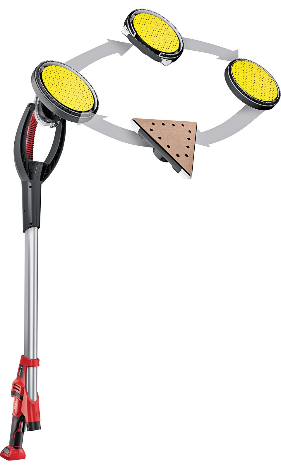Cordless Wall and Ceiling Sander HandyGiraffe with Interchangeable Head System, GE MH 18.0/5…
