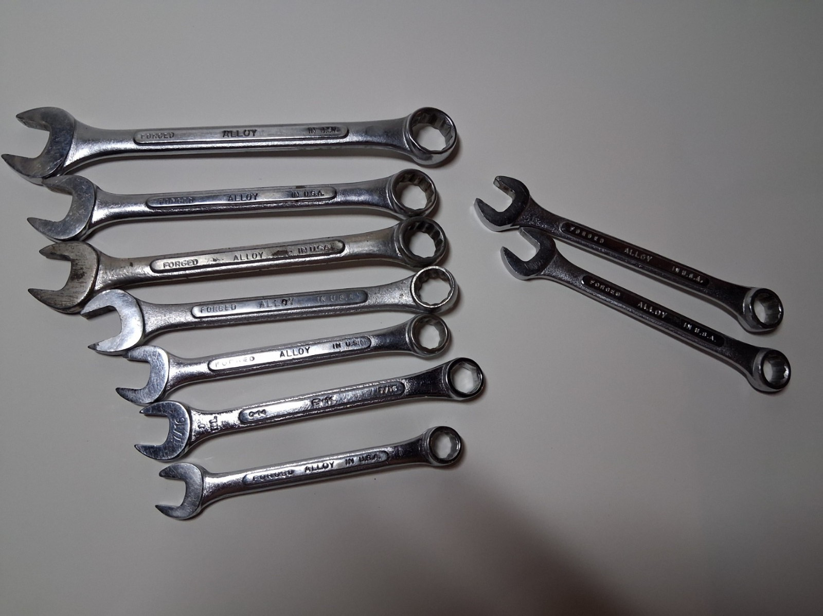 SK 9pccombo wrench lot SAE and metric