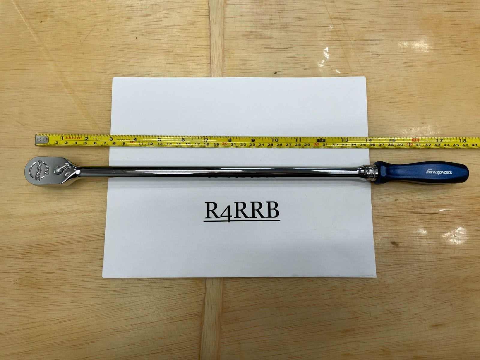 Snap-on Tools NEW POWER BLUE 3/8″ Drive Hard Extra-Long Fixed Ratchet FHLLD80MB
